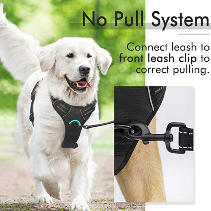 front durable ring to correct pulling dog harness